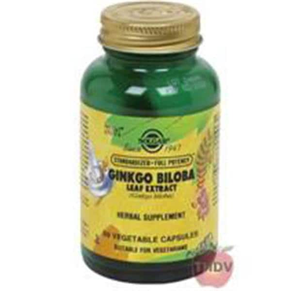 Gingko Biloba Supplement Vegicaps 60/Bt