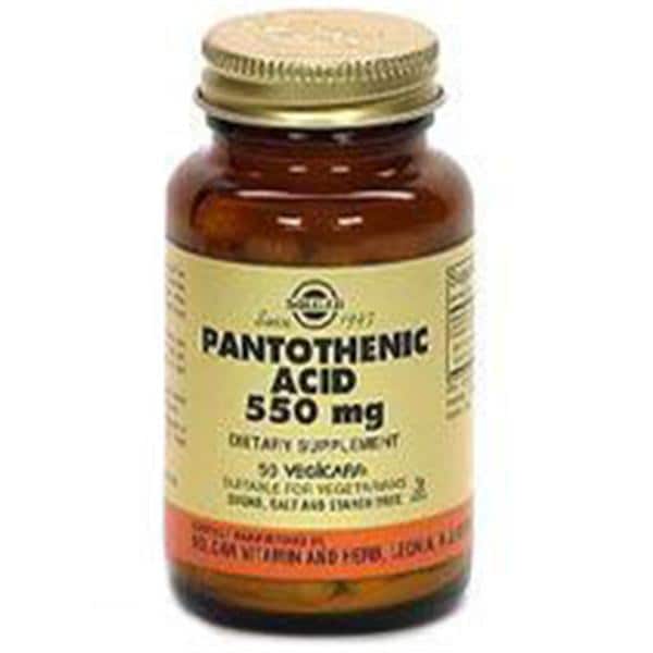 Pathothenic Acid Vitamin/Supplement Vegicaps 550mg 100/Bt