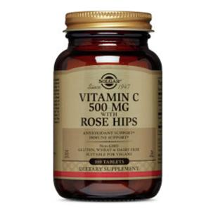 Vitamin C Supplement Tablets Vegetarian/Kosher 500mg 100/Bt