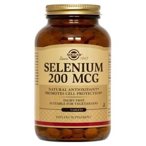 Selenium Supplement Tablets Vegetarian/Kosher 200mcg 100/Bt