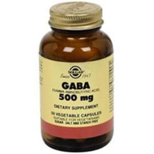 Gaba Supplement Vegicaps 500mg 50/Bt