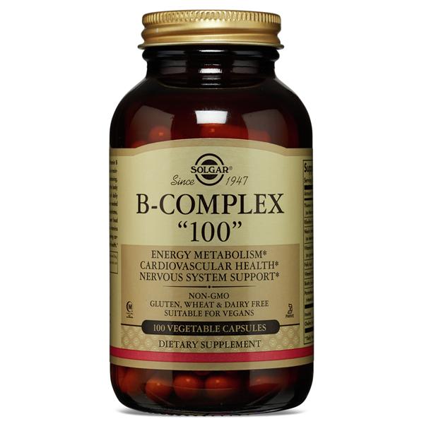 B-Complex "100" Adult Supplement Vegicaps Vegetarian/Kosher 100/Bt