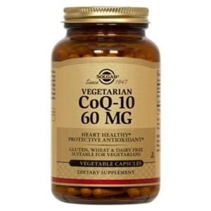 Coenzyme Q-10 Adult Supplement Vegicaps Vegetarian/Kosher 60mg 60/Bt