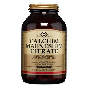 Calcium Magnesium Citrate Supplement Tablets Vegetarian/Kosher 100/Bt