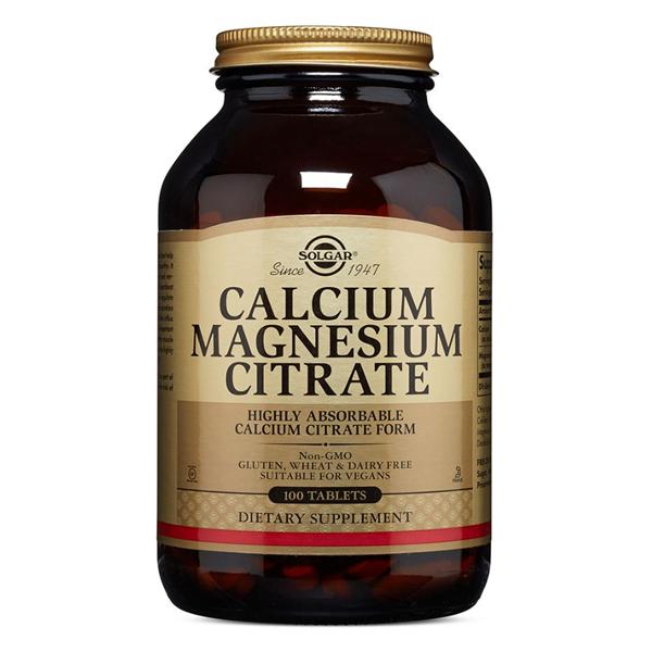Calcium Magnesium Citrate Supplement Tablets Vegetarian/Kosher 100/Bt