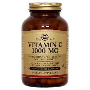 Vitamin C Adult Supplement Vegicaps Vegetarian/Kosher 1000mg 100/Bt