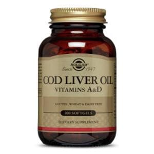 Cod Liver Oil Supplement Softgels 100/Bt