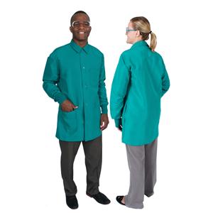 DenLine Protection Plus Mid-Length Jacket Lng Tprd Slves 34 in Medium Grn Ea