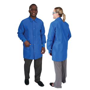 DenLine Protection Plus Mid-Length Jacket 3 Pkts Lng Tprd Slvs 34 in Sm Ryl Ea