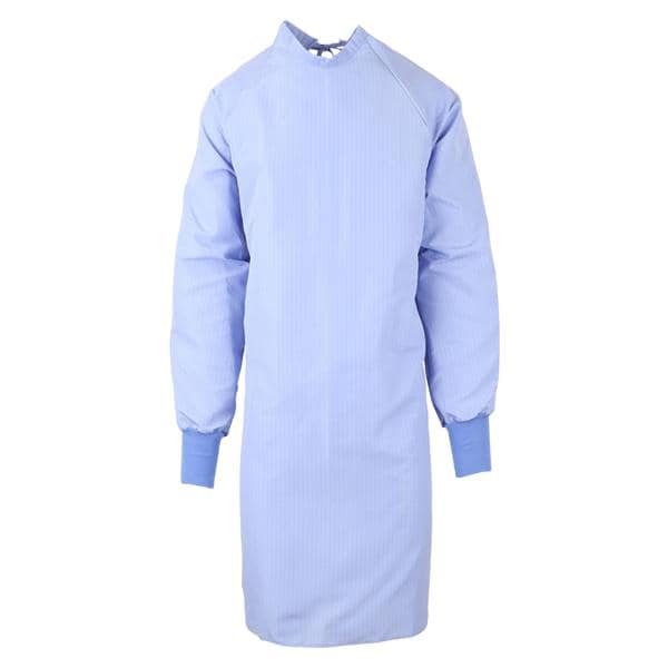 DenLine Protection Plus Open Back Gown 99% Plstr/1% Crbn Adlt Lg Cl Reusable Ea