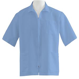 Smock 80% Plystr / 20% Cot 3 Pockets Short Sleeves X-Large Light Blue Unisex Ea