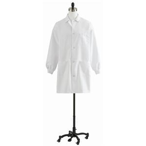 Lab Coat 2 Pockets Long Sleeves 39 in 3X Large White Unisex Ea