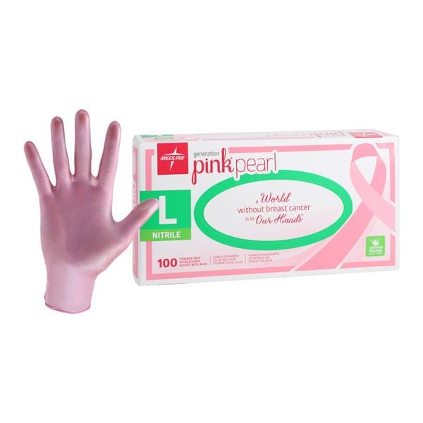 pink medline gloves