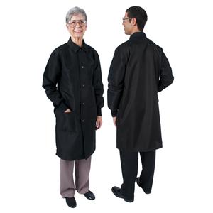 DenLine Protection Plus Long Coat 3 Pkts Lng Tprd Slvs 41 in Small blck Ea