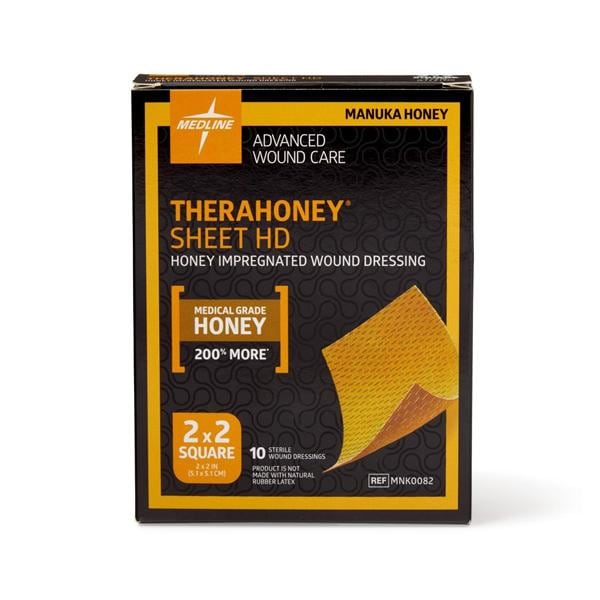 TheraHoney HD 100% Manuka Honey Dressing 2x2" 10/Bx