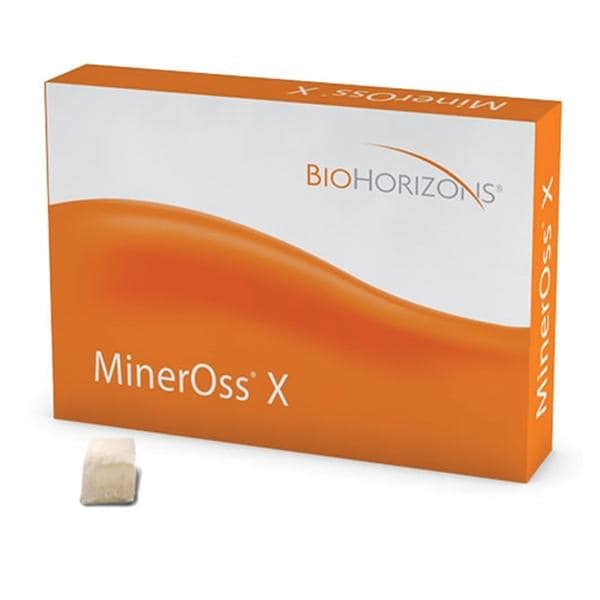 MinerOss X Collagen Graft and Membrane Placement Xenograft bone 8x9x9mm Ea