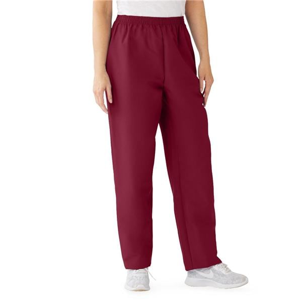 ComfortEase Women's Elastic Waist Scrub Pants with 2 Pockets