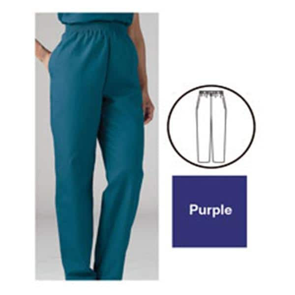 Scrub Pant 2 Pockets 3X Large Purple Womens Ea