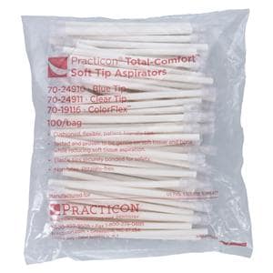 Total Comfort Hypoallergenic Aspirator White Clear Tip 100/Bg, 10 BG/CA