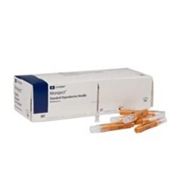 Monoject Hypodermic Needle 14gx1-1/2" Tan Conventional 100/Bx, 10 BX/CA