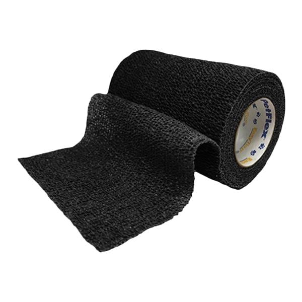 PetFlex Stretch Bandage Elastic 3"x5yd Black 18/Ca