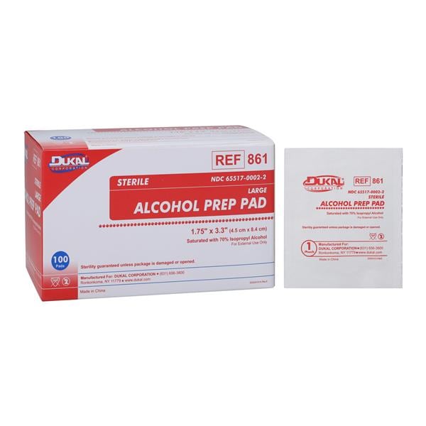Alcohol Prep Pad 70% Isopropyl Alcohol 1.75x3.3