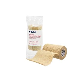 Cohesive Bandage Elastic 4"x5yd Tan Non-Sterile 18/Bx