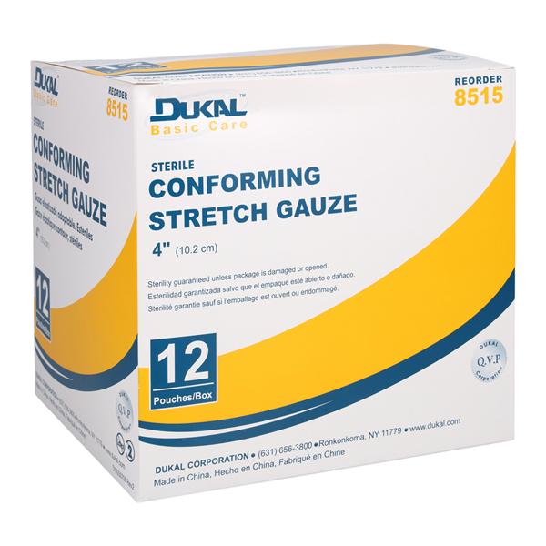 Conforming Bandage Gauze 4"x3.6yds Sterile 12/Pk, 8 PK/CA