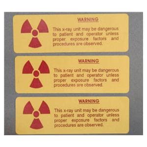 Label 1.5x4" Radiation Caution 5/Pk