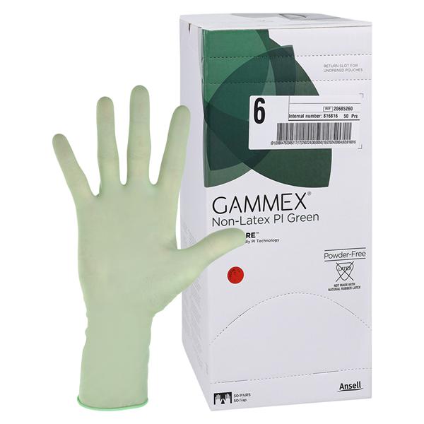 Gammex Polyisoprene Surgical Gloves 6 Green