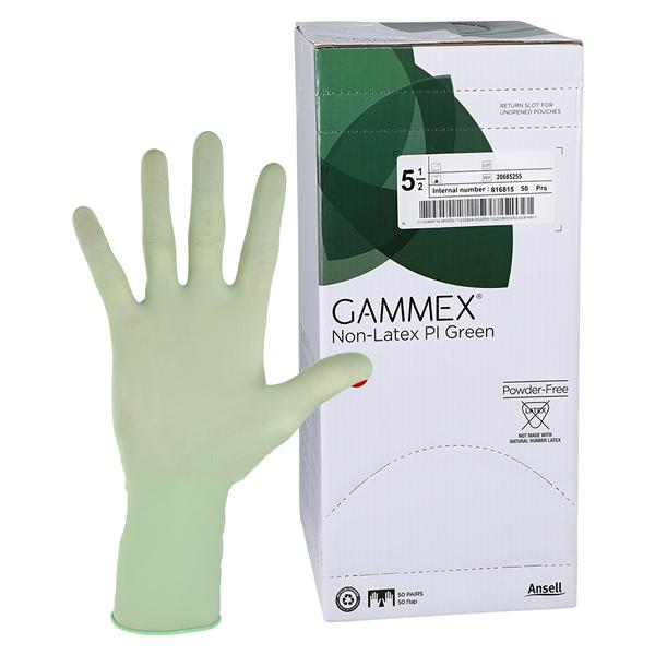 Gammex Polyisoprene Surgical Gloves 5.5 Green
