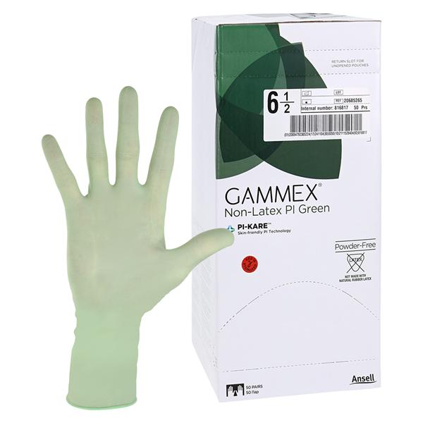 Gammex Polyisoprene Surgical Gloves 6.5 Green