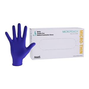 Micro-Touch Micro-Thin Nitrile Exam Gloves Large Blue Non-Sterile