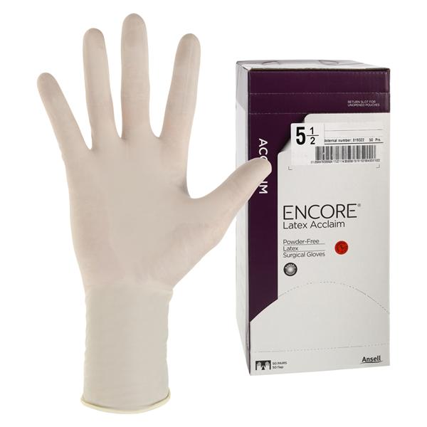 Encore Acclaim Surgical Gloves 5.5 Natural