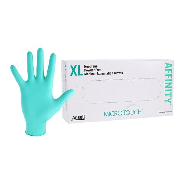 Micro-Touch Affinity Neoprene Exam Gloves X-Large Green Non-Sterile