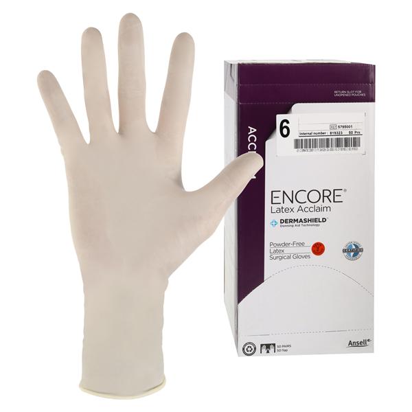 Encore Acclaim Surgical Gloves 6 Natural