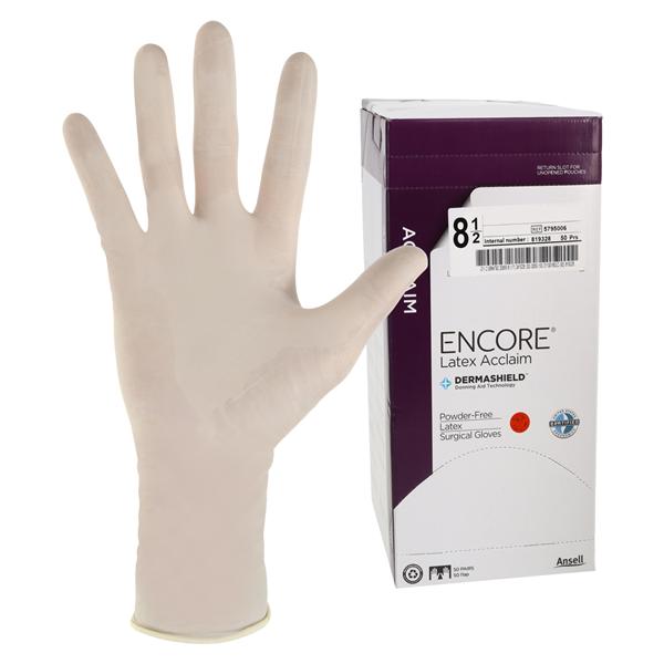 Encore Acclaim Surgical Gloves 8.5 Natural
