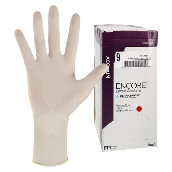 Encore Acclaim Surgical Gloves 9 Natural
