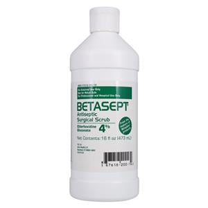 Betasept Surgical Scrub CHG 4% 16oz, 12 EA/CA