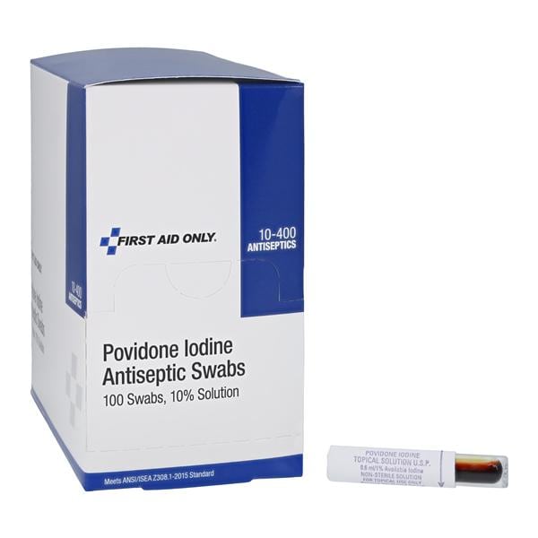 Antiseptic Swabs PVP Iodine 10% 1.5gm, 24 BX/CA