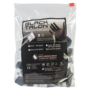 Talon Nitrile Kit Gloves X-Large Black Non-Sterile