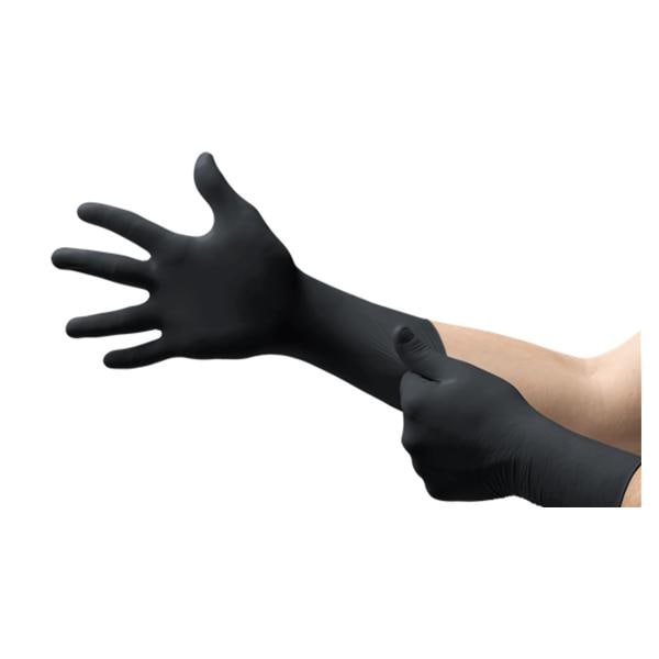 Midknight XTRA Nitrile Exam Gloves Medium Extended Black Non-Sterile