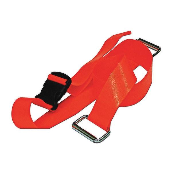 Restraint Strap Polyester 2 Piece Plastic Buckle, Loop Lock Ends Ea