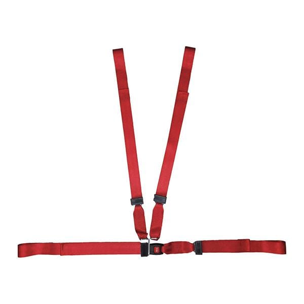 Restraint Strap Chest Nylon 4 Point Harness Push Button Buckle Ea