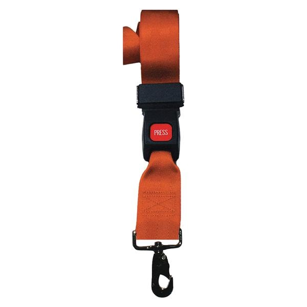 Restraint Strap Nylon Metal Push Button Buckle, Swivel Speed Clip Ends Ea