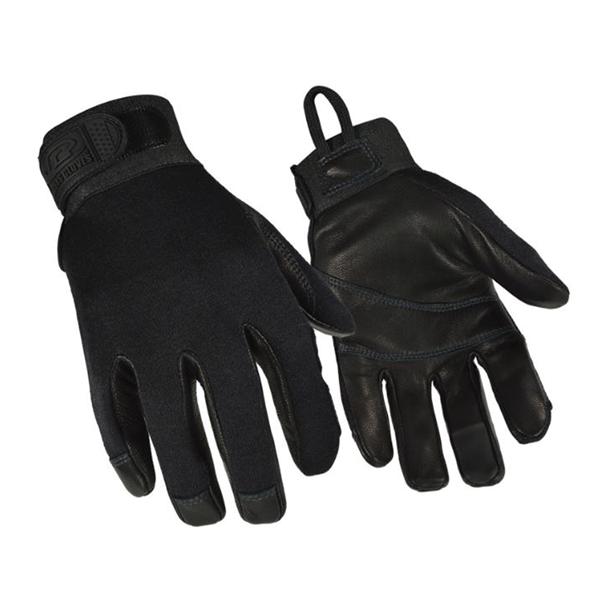 Ringers Synth Lthr/Kevlar/Flxbl Thrmplstc Rbr Flm Rstnc Tactical Gloves XS Blk