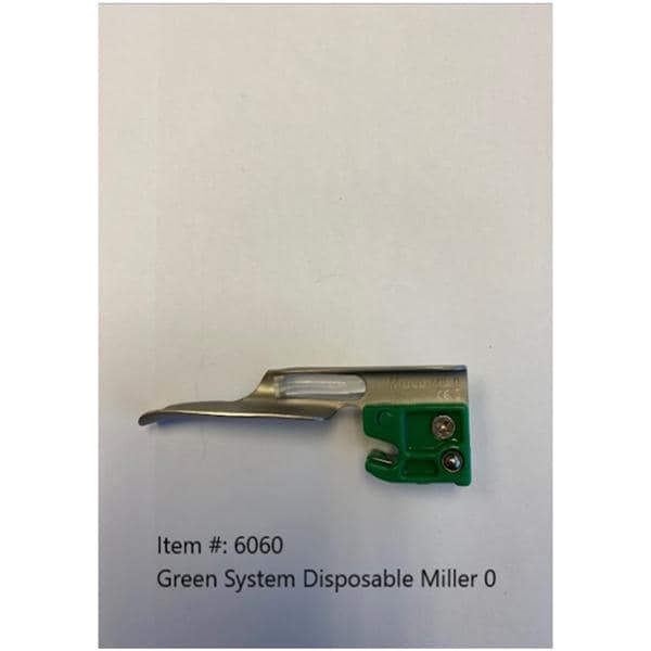 Laryngoscope Miller # 0 Fiber Optic Disposable