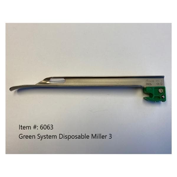 Laryngoscope Miller #3 Fiber Optic Disposable