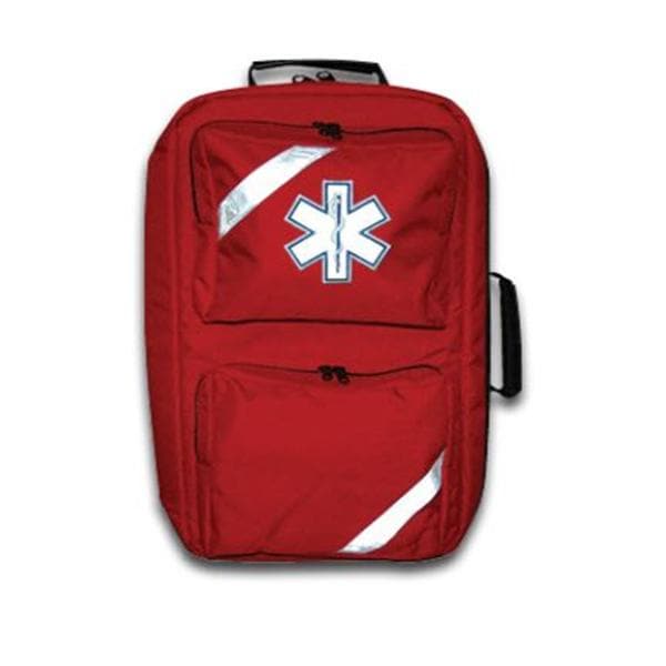 Urban EMS Backpack 11x8x20" Red Zipper Closure 2 Lthr Cry Hndl/Pd Sholder Strp