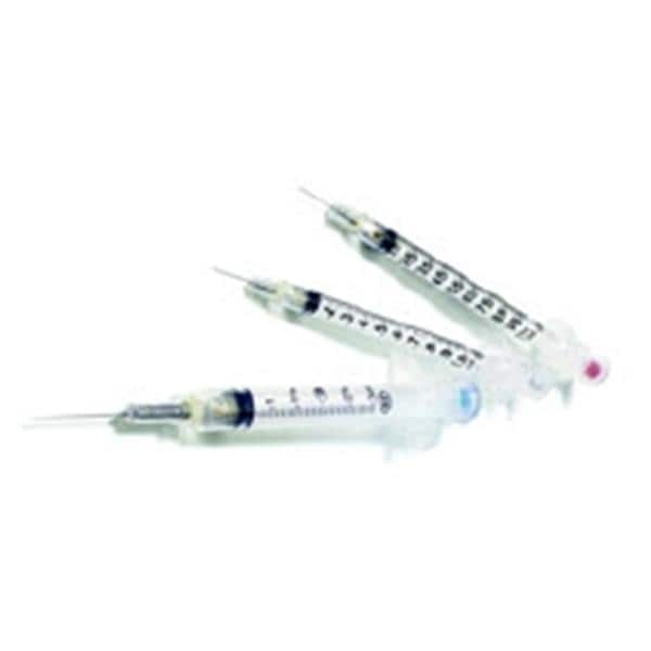 Syringe/Needle 5cc Lubricated 21gx1" VanishPoint Safety 6x100/ca